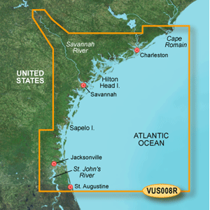 Garmin BlueChart&reg; g3 Vision&reg; HD - VUS008R - Charleston to Jacksonville - microSD&trade;/SD&trade;
