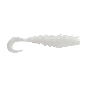 Berkley Gulp!&reg; Saltwater Nemesis Prawn Curl Tail - 4" - Pearl White
