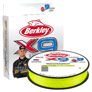 Berkley x9 Flame Green Braid - 40lb - 328 yds - X9B33040-GG