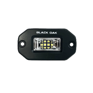 Black Oak 2" Marine Flush Mount Spreader Light - Black Housing - Pro Series 3.0