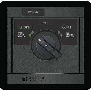 Blue Sea 120v AC Rotary 30A off + 2 Sources