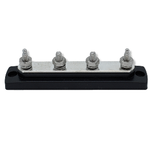 Bluewater Common Stud Busbar 4 Gang - Black