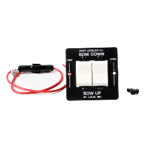 Boat Leveler Waterproof Trim Tab Switch - Black/White Buttons