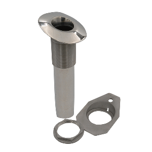 C.E. Smith Screwless Flush Mount Rod Holder - 15 Degree - Black Liner - No Logo