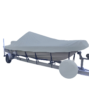 Carver Sun-DURA&reg; Narrow Series Styled-to-Fit Boat Cover f/21.5' V-Hull Center Console Shallow Draft Boats - Grey