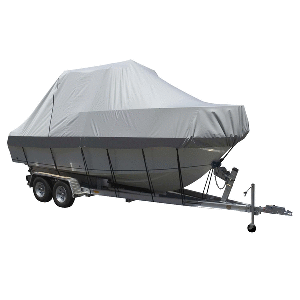 Carver Sun-DURA&reg; Specialty Boat Cover f/24.5' Walk Around Cuddy & Center Console Boats - Grey