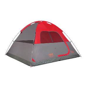 Coleman 6-Person Flatwoods II™ Lightweight Dome Camping Tent - Red