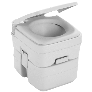 Dometic&trade; 965 MSD Portable Toilet w/Mounting Brackets - 5 Gallon - Platinum 