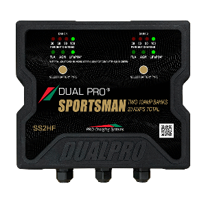 Dual Pro Sportsman Series HF Battery Charter - 20 Amp - 2 Bank