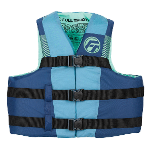 Full Throttle Adult Nylon Life Jacket - S/M - Blue/Black