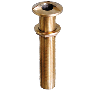 GROCO 1-1/2" Bronze Extra Long High Speed Thru-Hull Fitting w/Nut 