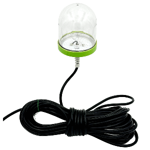 Hydro Glow SF100G 100W/120VAC Underwater Dock Light - Green Anchored To Bottom