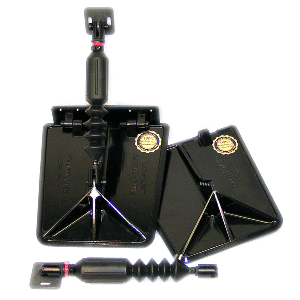 Lectrotab Smart Tab SX Composite Trim Tabs 9.5” x 10” f/15-18‘ Boat w/60 - 135HP - Black