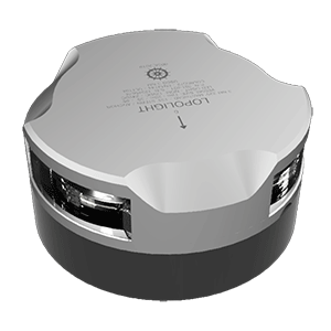 Lopolight Series 201-021 - Masthead/Anchor/Stern Light - 3NM - Horizontal Mount - White - Silver Housing