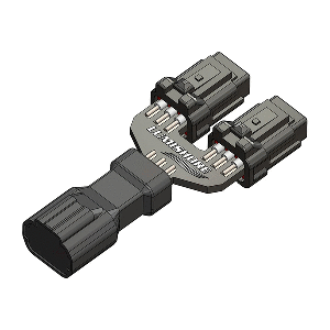 Lumishore Lux Strip & Neon Flex 6-Core 2-Way Splitter