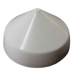 Monarch White Cone Piling Cap - 10"