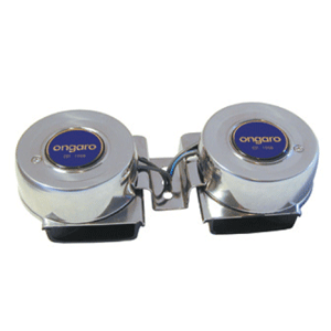 Schmitt Marine Ongaro All-Stainless Mini Compact Twin Horn - 12V