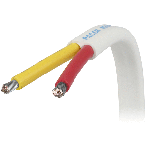 Pacer 10/2 AWG Safety Duplex Cable - Flat Cable - Red/Yellow - 250'
