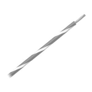 Pacer 14 AWG Gauge Striped Marine Wire 500' Spool - Grey w/White Stripe