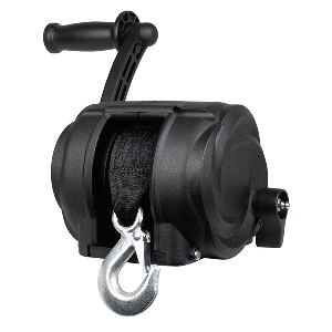 Powerwinch Premier Series Winch 2000lb, 8", Crank Arm - Carbon Black