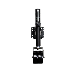 Powerwinch Select Series Jack - 1500lb, Weld-On, Double Wheel, Carbon Black