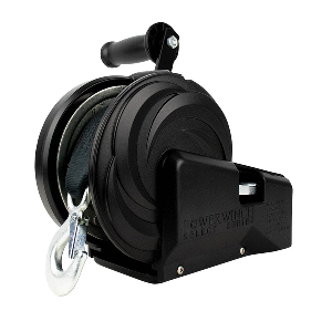 Powerwinch Select Series Winch 1,800lb, 2 Speed, 8" Crank Arm - Carbon Black