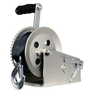 Powerwinch Utility Series Winch 2,500lb, 2 Speed, 6" Crank Arm - Zinc
