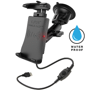 RAM Mount Quick-Grip&trade; Waterproof Wireless Charging Suction Cup Mount