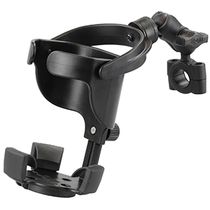 RAM Mount RAM Level Cup™ XL with Torque™ 3/4" – 1" Diameter Rail Base and Short Arm