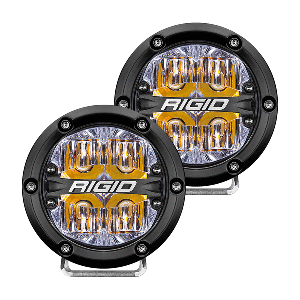RIGID Industries 360-Series 4" LED Off-Road Fog Light Drive Beam w/Amber Backlight - Black Housing