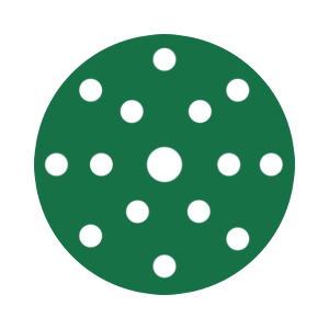 RUPES PROCUT Film Abrasive Discs 150mm (6") - 15 Holes - P80 Grit *Box of 50pcs