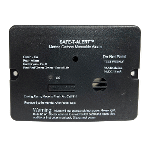 Safe-T-Alert 62 Series Carbon Monoxide Alarm - 24V Flush Mount - Black w/Relay