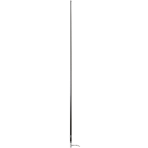 Scout 8' Black VHF Antenna 6dB Stainless Steel Ferrule w/5M RG-58 Coax Includes PL-259 KS-42