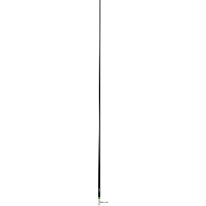 Scout 8' Black VHF Antenna 6dB Heavy Stainless Steel Ferrule w/6M RG-8x Includes PL-259 Heavy Duty Offshore Antenna KS-43
