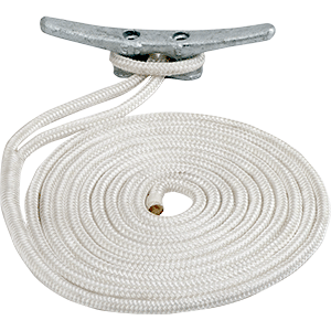 Sea-Dog Double Braided Nylon Dock Line - 5/8" x 30' - White