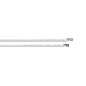 Sea-Dog 10 AWG White Primary Wire - 25'