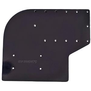 Sea Brackets Large Offset Trolling Motor Plate f/Garmin Kraken - Black