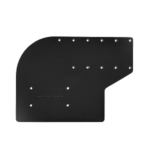 Sea Brackets Small Offset Trolling Motor Plate f/Garmin Kraken - Black