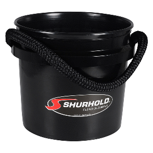 Shurhold World's Best Rope Handle Bucket - 3.5 Gallon - Black