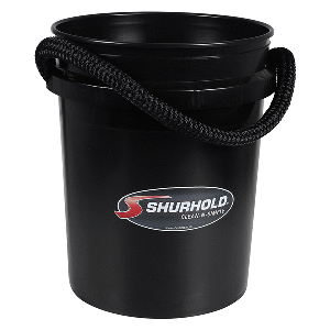 Shurhold World's Best Rope Handle Bucket - 5 Gallon - Black