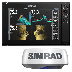 Simrad NSS12 evo3S Combo Multi-Function Chartplotter/Fishfinder Radar Bundle HALO20+ - 000-15555-002