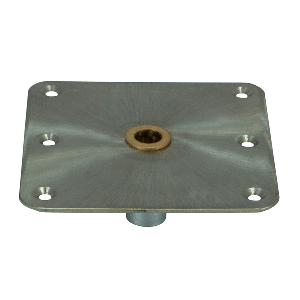 Springfield KingPin&trade; Standard Square Steel Base w/Brass - 7"x7"