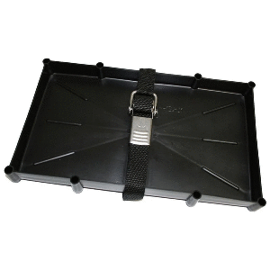 T-H Marine 27 Series Battery Holder Tray w/Stainless Buckled Strap