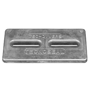 Tecnoseal Rectangular Zinc Plate Anode w/Inserts - 12" x 6" x 1"