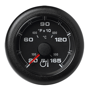 Veratron 52MM (2-1/16") OceanLink Pyrometer Gauge (1650&deg; F/900&deg; C) - Black Dial & Bezel