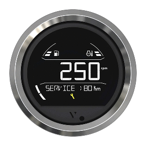 Veratron VL Digital 85 w/Triangular Chrome Bezel