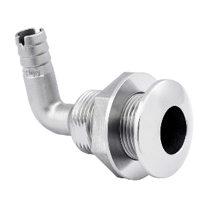 Whitecap 1-1/2" Duplex Stainless Steel 90 Degree Thru-Hull Fitting