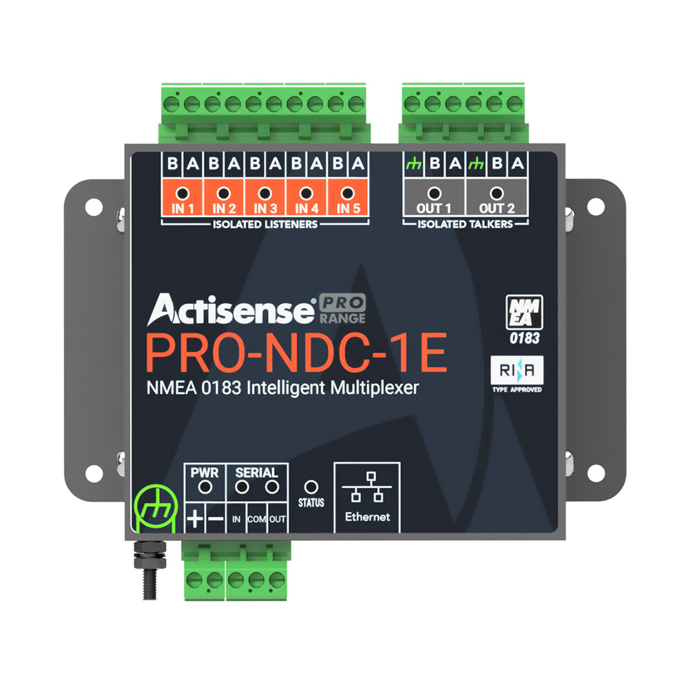 Actisense PRO NMEA 0183 Multiplexer - 5 Inputs & 2 ISO-Drive Outputs, Ethernet & Serial Connections