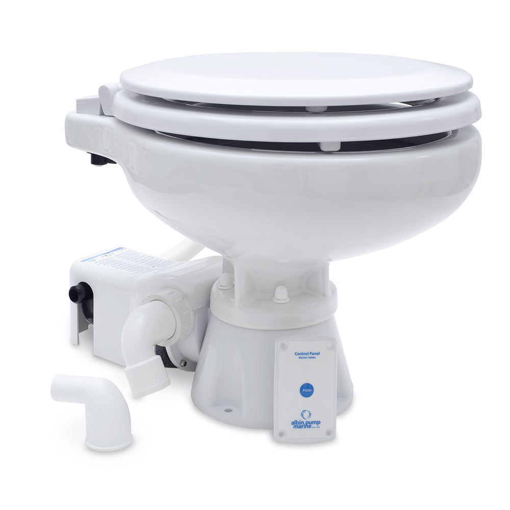 Albin Pump Marine Toilet Standard Electric EVO Compact Low - 12V
