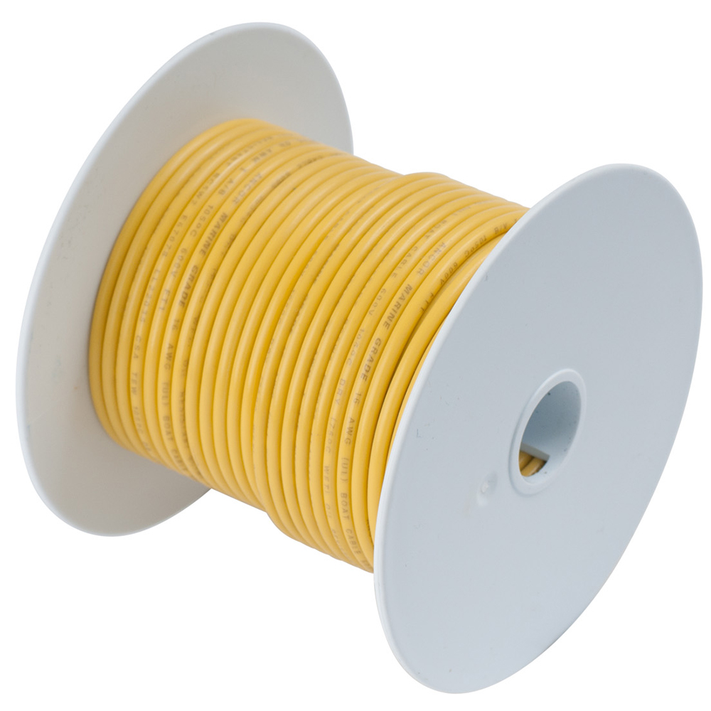 Ancor Yellow 10 AWG Tinned Copper Wire - 1,000'